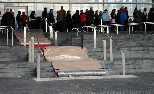 red carpet at Senedd