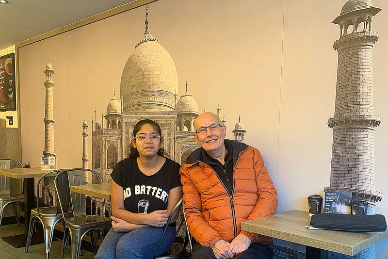 Peter Finch and Manasa  Raghavendran