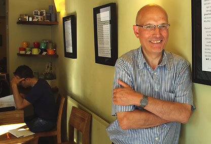 Peter Finch at the Waterloo Tea House